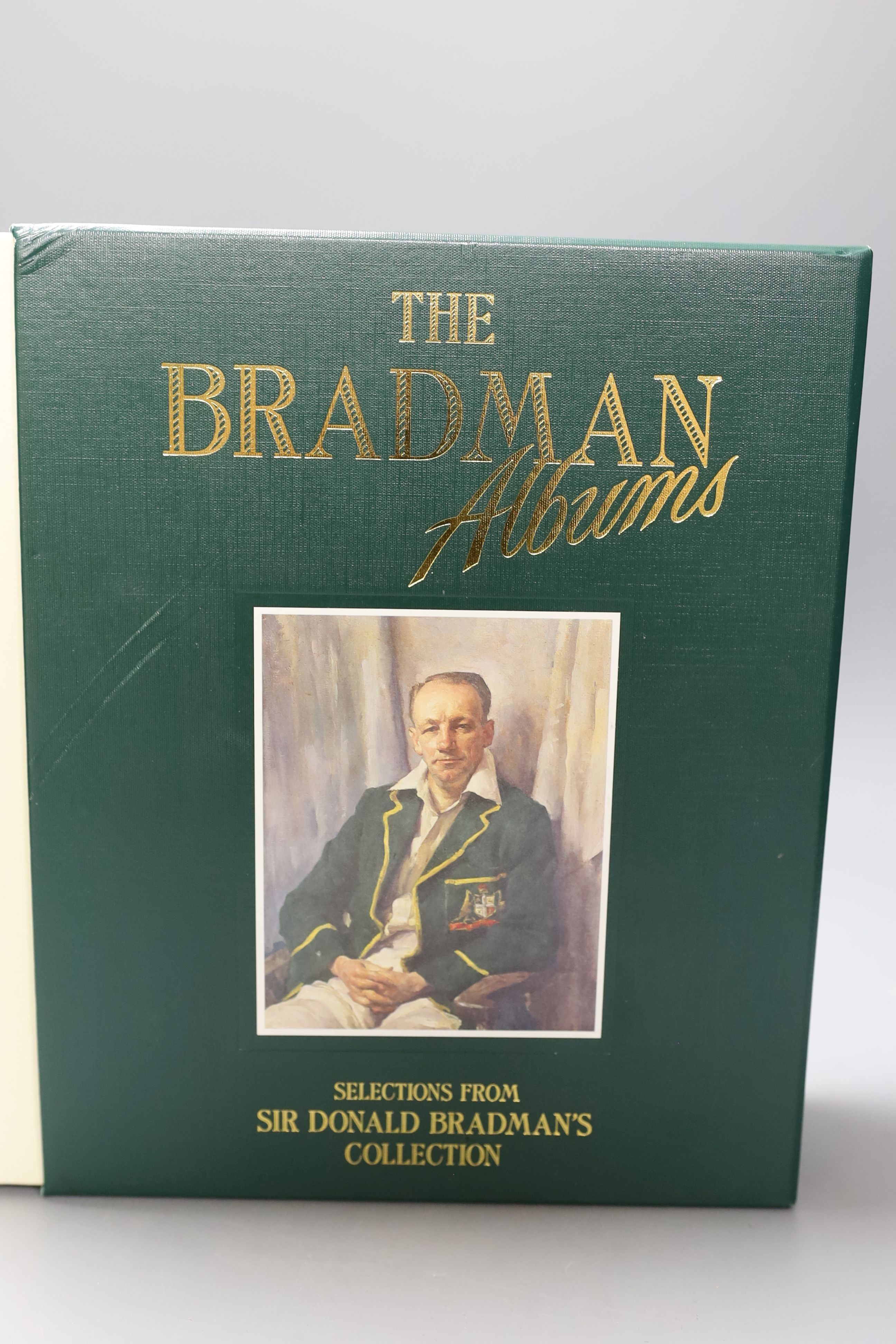 Don Bradman Signed The Bradman albums (2 volumes)